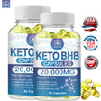 (2 Pack) HFU Brand Keto Capsules 20000MG Slimming Weight Loss Detox Cleanse Diet Supplement - 60CT