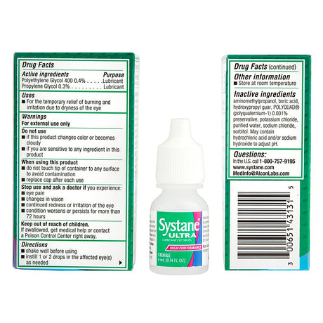 SYSTANE ULTRA Lubricant Eye Drops for Dry Eye Symptoms, 4Ml