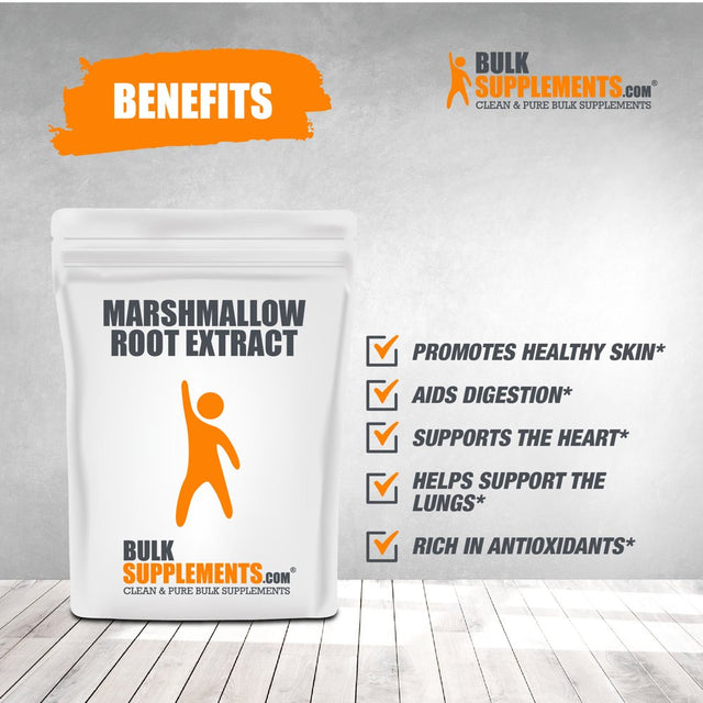 Bulksupplements.Com Marshmallow Root Extract Powder - Lung Support Supplement - Marshmallow Root Powder (1 Kilogram)