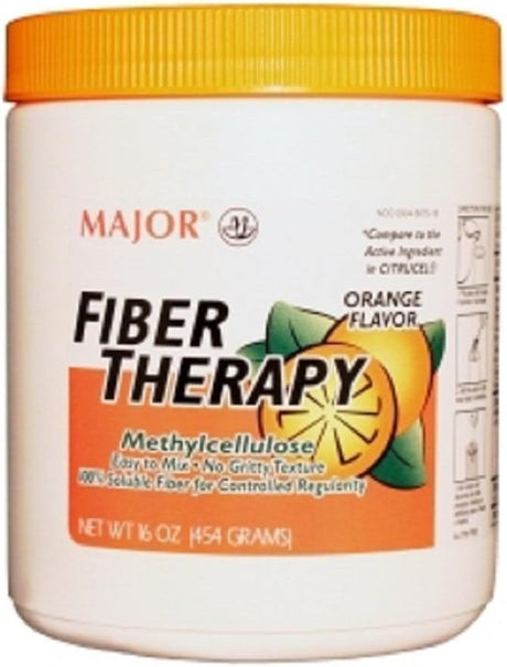 Fiber Supplement - Orange Powder - 16 Oz. - Methylcellulose