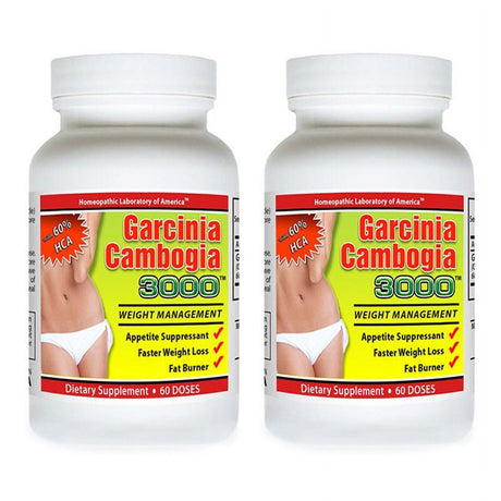 Dietary Supplement Fat Burner Weight Loss Garcinia Cambogia - 2 Bottles