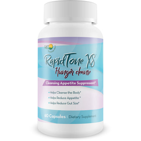 Rapid Tone XS - Hunger Cleanse - Suppress Appetite - Detox Cleanse - Detox Cleanse Weight Loss - Help Flush Waste & Toxins - Digestive Support - Curb Food Cravings - Promote Regulari- 30 Servings