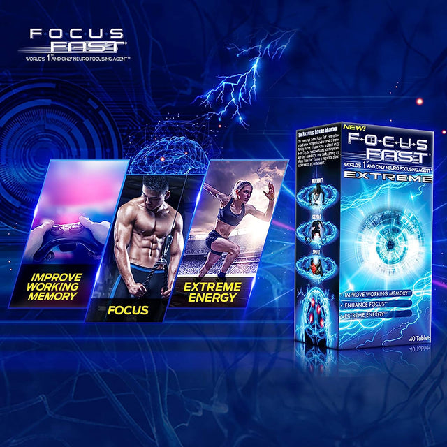 Focus Fast Extreme Nootropic Supplement. Improve Working Memory, Increase Focus and Boost Energy in as Little as 1 Hour! a Brain Pill to Promote Alertness and Cognition