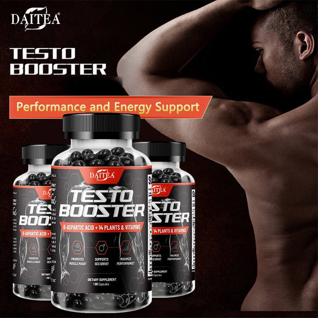 DAITEA Testosterone Booster for Men - Promotes Muscle Growth, Enhancing Natural Energy, Tongkat Ali, Other Power Vitamins…