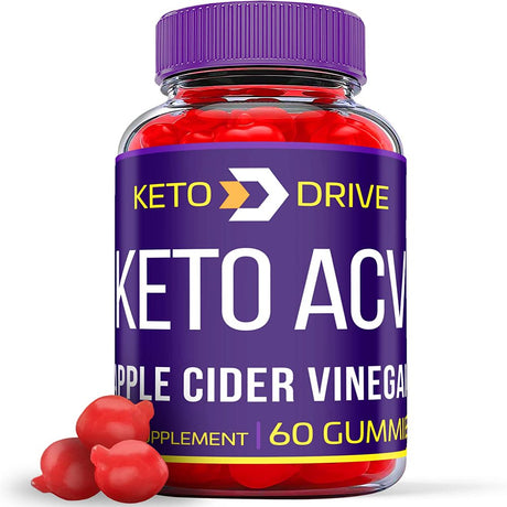 (1 Pack) Keto Drive Keto ACV Gummies - Supplement for Weight Loss - Energy & Focus Boosting Dietary Supplements for Weight Management & Metabolism - Fat Burn - 60 Gummies