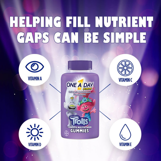 One a Day KIDS Trolls Gummies, Multivitamins for Children, 180 Ct.