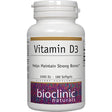 Bioclinic Naturals Vitamin D3 2000 IU 180 Softgels 9433 ASD ME