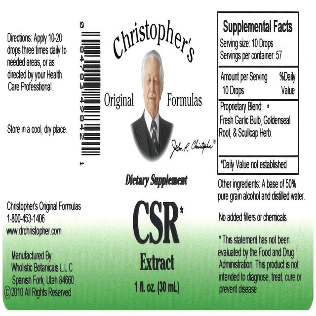 Dr. Christophers Original Cold Sore Relief Liquid Extract - 1 Oz