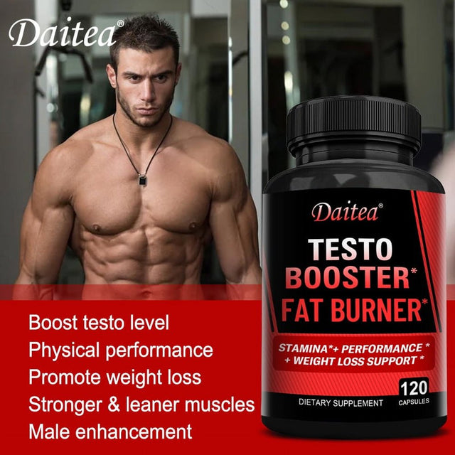 Daitea Testosterone Booster, Natural Stamina Endurance & Strength Enhancer