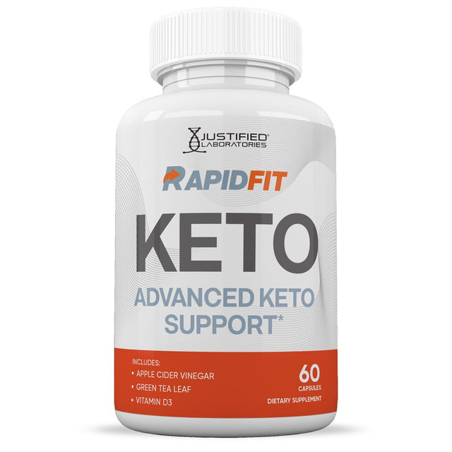 (2 Pack) Rapid Fit Keto ACV Pills 1275Mg Alternative to Gummies Dietary Supplement 120 Capsules