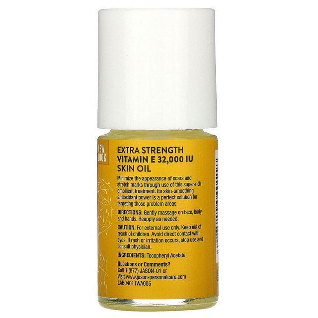 Jason Natural, Extra Strength, Vitamin E Skin Oil, 32,000 I.U., 1 Fl Oz (30 Ml)(Pack of 1)