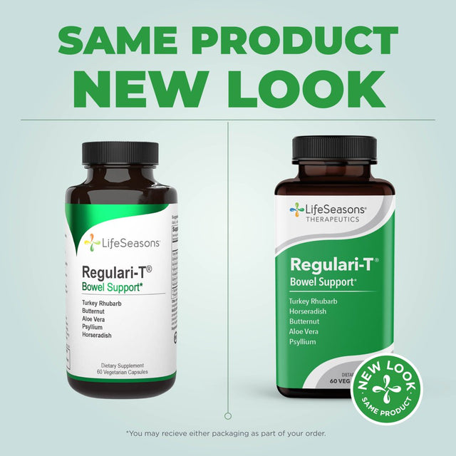 Regulari-T, Bowel Support, 60 Veg Capsules, Lifeseasons