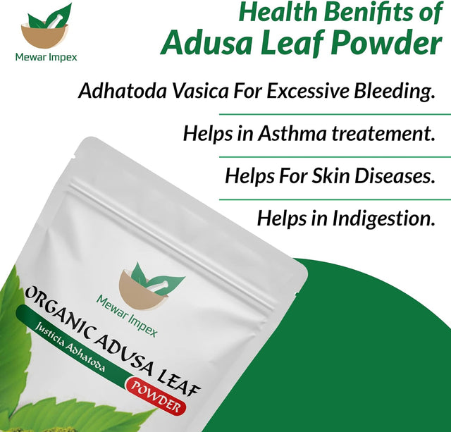 Adusa Leaf Powder (900 Gm) | Vasa Pure Leaves |Vasaka | Adhatoda Vasica | Adalodakam Leaves Herbal Powder