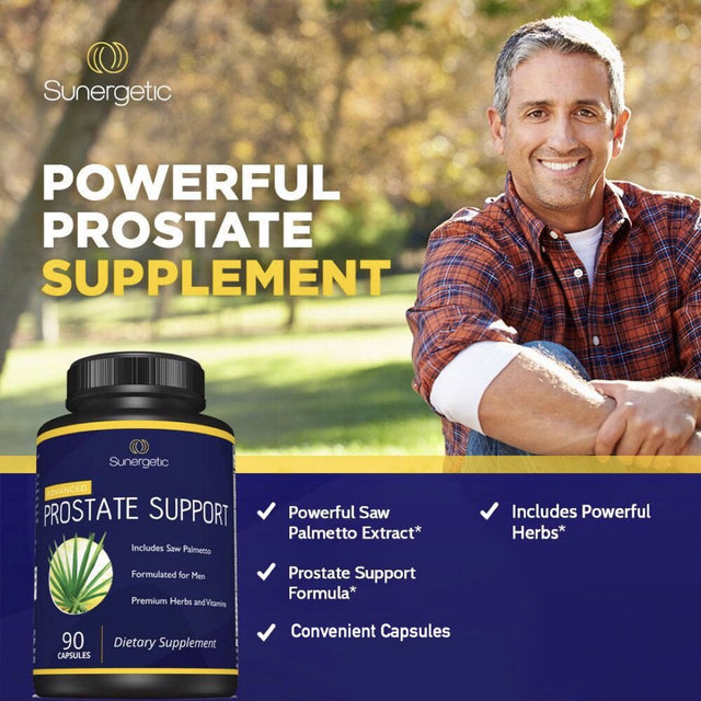 Premium Prostate Support Supplement - Helps Support Prostate Health - Prostate Support Capsules Include Saw Palmetto Extract, Herbs & Vitamins - 90 Capsules