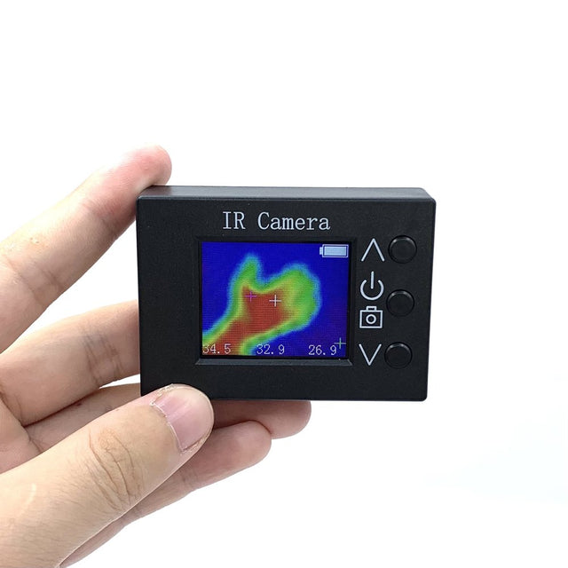 Walmeck 32 * 24 Pixel Infrared Sensors Portable Thermal Imager Handheld 1.8Inch TFT Display 160*128 Resolution Clear Definition Imaging Camera -40℃ to 300℃ Temperature Measurement Instrument