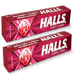 Halls Cherry / Cereja / Cereza Throat Drops, Two Packs of 10 Drops, Soothing Relief (20 Total Drops)