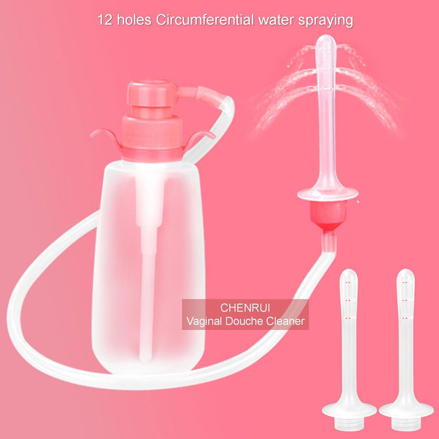 Women Vaginal Cleansing Douche 350Ml Capacity Vaginal Douche Cleaner Anal Douche