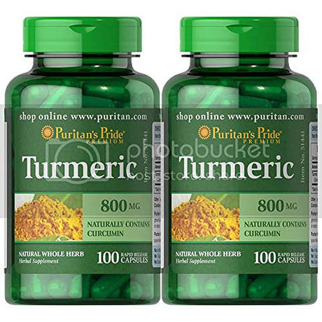 Puritan'S Pride Turmeric 800 Mg 100 Capsules (2 Pack)