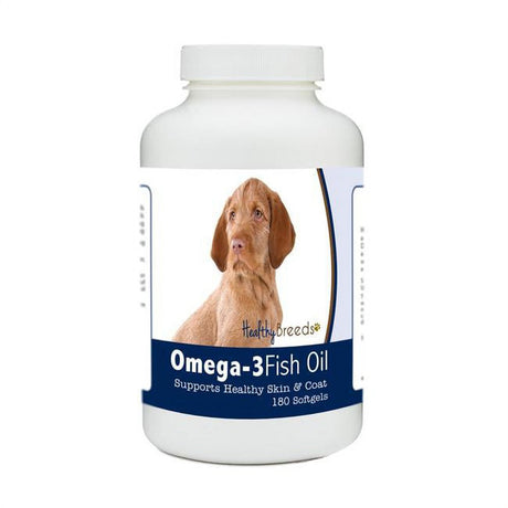 Healthy Breeds 840235184058 Wirehaired Vizsla Omega-3 Fish Oil Softgels, 180 Count