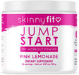 Skinnyfit Jump Start Pre Workout Supplement for Women 30 Servings - Creatine Free Powdered Mix Drink to Help Increase Energy, Focus, and Endurance, Pink Lemonade Flavor