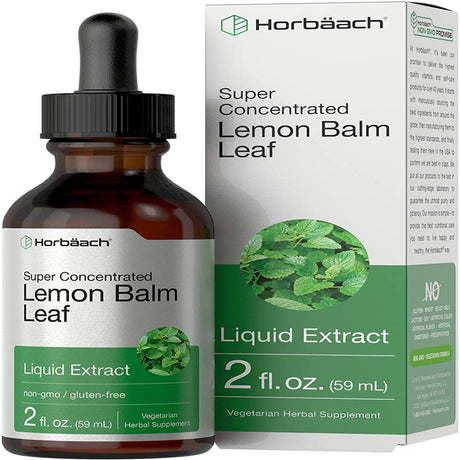 Lemon Balm Leaf Liquid Extract | 2 Oz | Vegetarian | by Horbaach