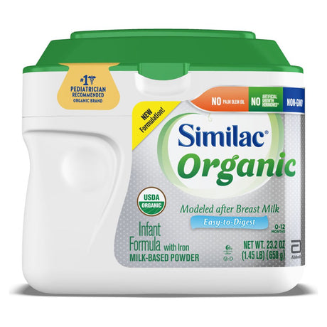 Similac Organic NON-GMO Infant Formula with Iron, Powder, 1.45 Lb