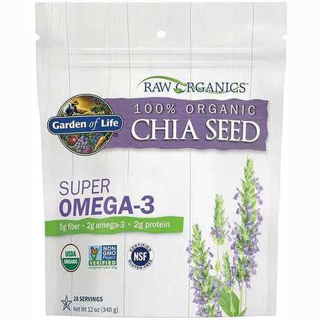 Garden of Life - Super Omega-3 100% Organic Chia Seed - 12 Oz.