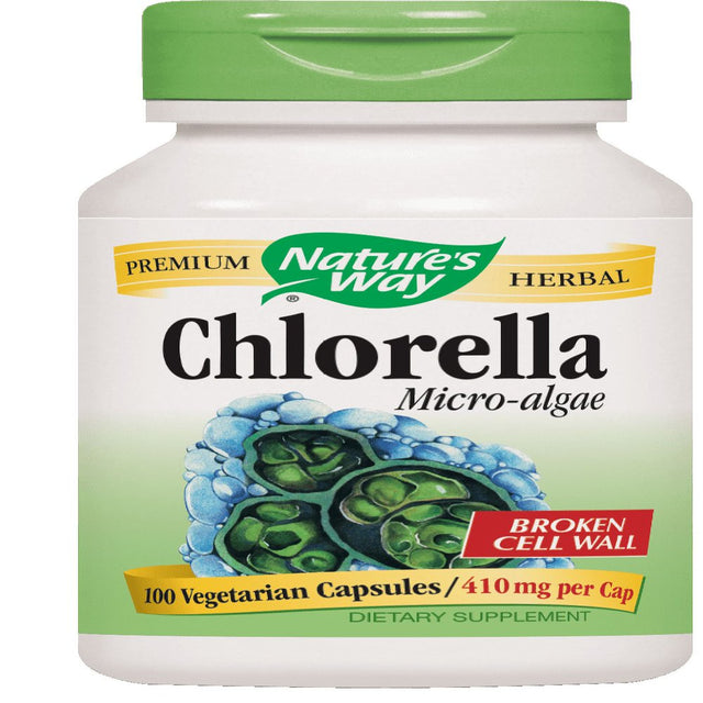 Nature'S Way Chlorella Micro-Algae Vegetarian Capsules, 100 Ct