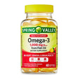 Spring Valley Omega-3 Fish Oil for Heart and Brain Health, Dietary Supplement Softgels, 1000 Mg, 60 Count