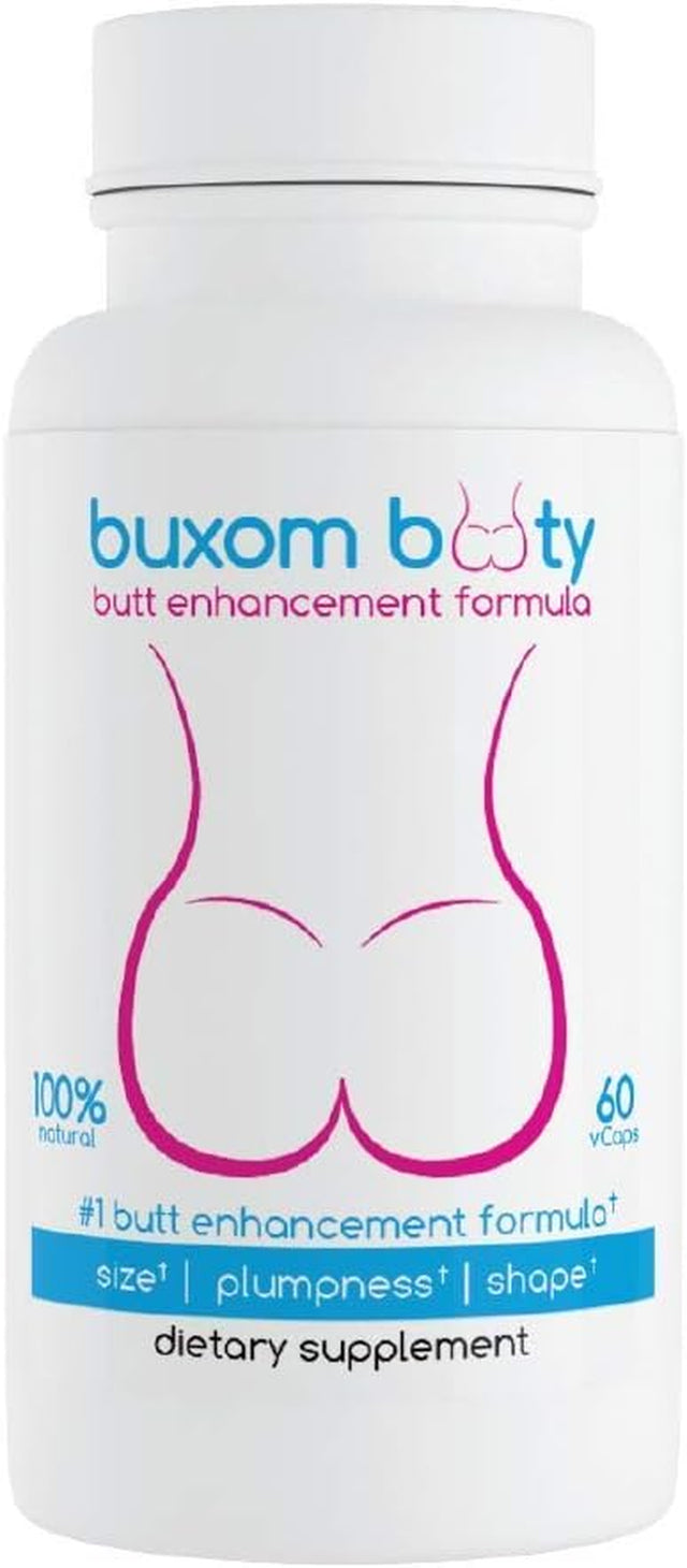 Buxom Booty Butt Enhancement Pills 2X Potent Top Results Rated Herbal Formula 100% Natural Vcaps (30 Day Supply)