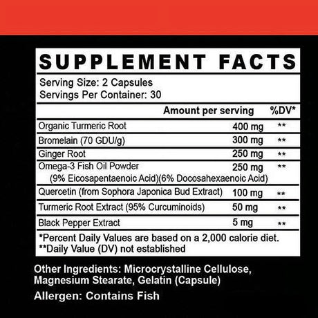 Angry Supplements Turmeric Curcumin & Ginger Maxx, 95% Curcuminoids with Black Pepper, Joint Support, Antioxidant, 1355Mg Blend of Non-Gmo Ingredients (1-Bottle)