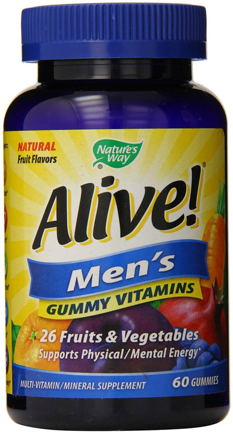 Nature'S Way Alive Men'S Gummy Vitamins, Fruit Flavors 60 Each - (Pack of 2)