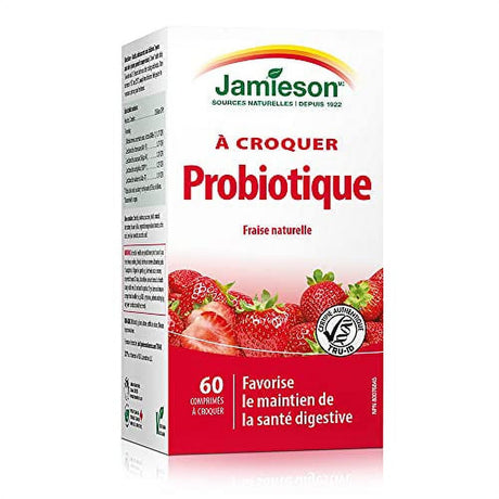 Jamieson Probiotic Chewable Strawberry Flavour 60 Tablets