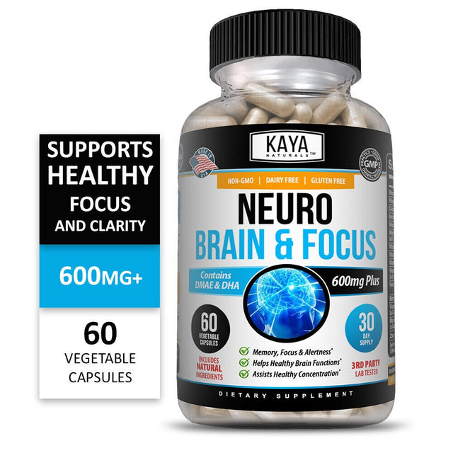 Brain Health & Memory Booster, Focus Function, Clarity Nootropic Supplement 60 Capsules