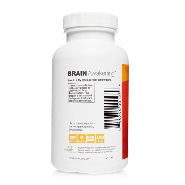 Brain Awakening 120 Vegetarian Capsules, by Redd Remedies