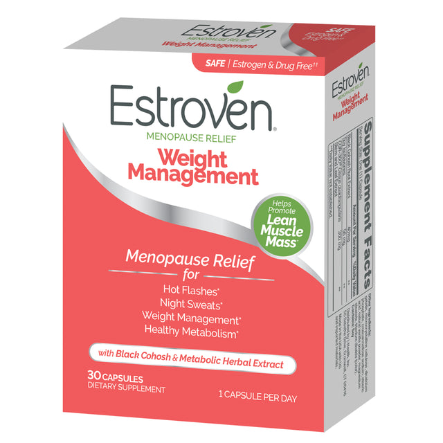 Estroven Menopause Relief Weight Management Capsules, 30 Count