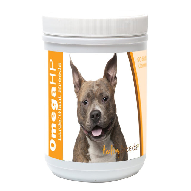 Healthy Breeds American Staffordshire Terrier Omega HP Fatty Acid Skin and Coat Support Soft Chews US