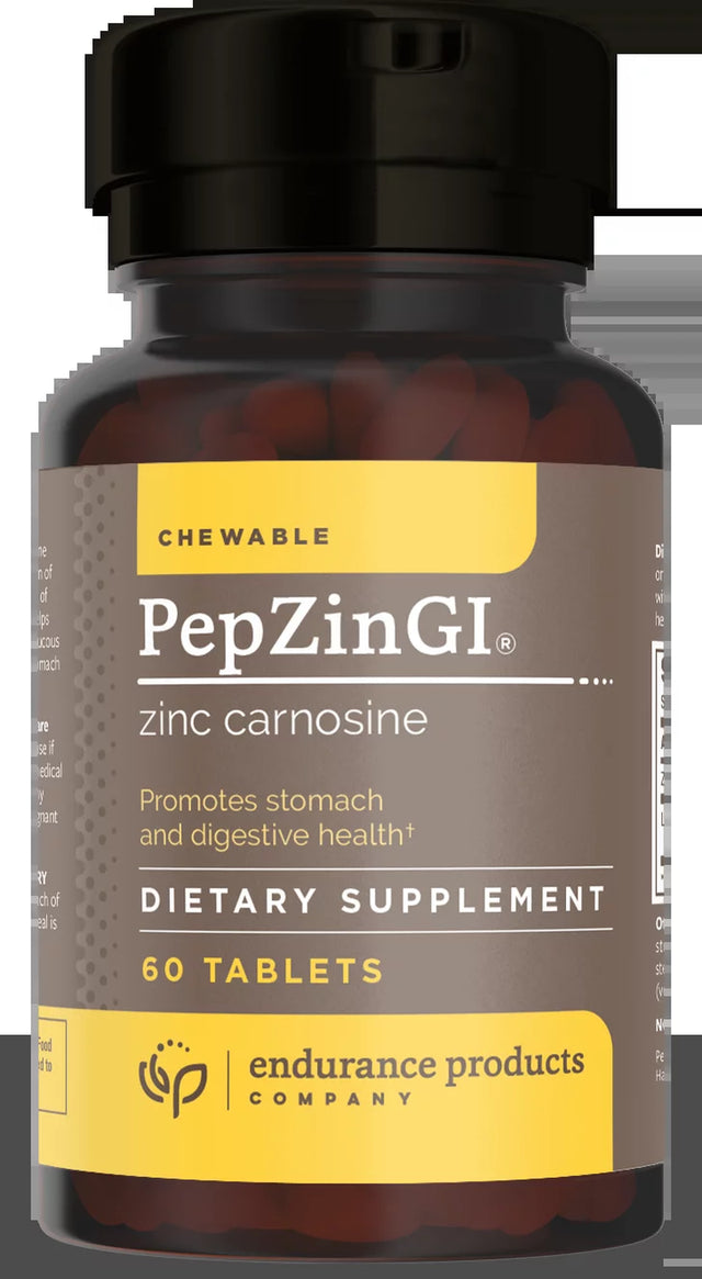 Zinc - Pepzingi 75Mg for Immune Function & Digestive Health Support | Zinc Carnosine Supplement | Chewable Zinc Tablets for Adults | Vegan, Non-Gmo, Gluten Free - Endurance 60 Chewable Tablets