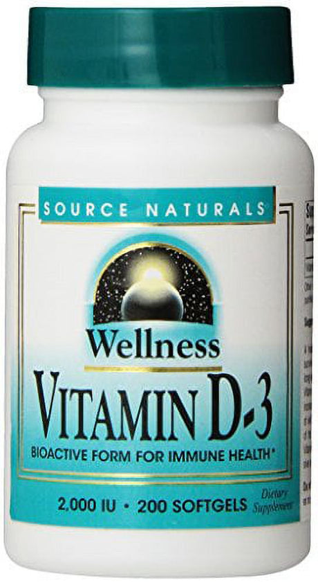 Source Naturals Wellness Vitamin D-3, Bioactive Form for Immune Health