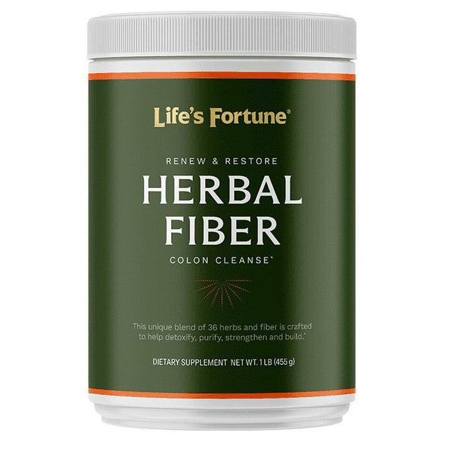 Life'S Fortune 100% Natural Herbal Fiber Colon Cleanse Non-Gmo, Soy & Gluten-Free (50 Servings)