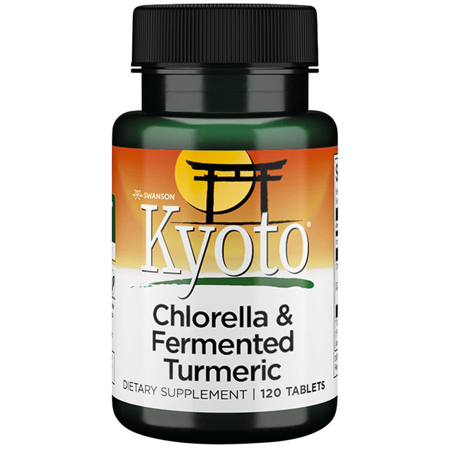 Swanson Chlorella and Fermented Turmeric 120 Tablets