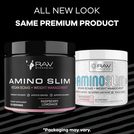 Amino Slim - Slimming BCAA Weight Loss Drink for Women, Vegan Amino Acids & L-Glutamine Powder for Post Workout Recovery & Fat Burning | Daily Appetite Suppressant, Metabolism Booster & Stress Relief