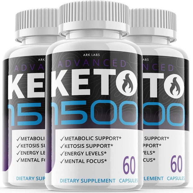 (3 Pack) Keto 1500 - Pills for Weight Loss - Energy Boosting Supplements for Weight Management - Advanced Ketogenic Ketones - 180 Capsules