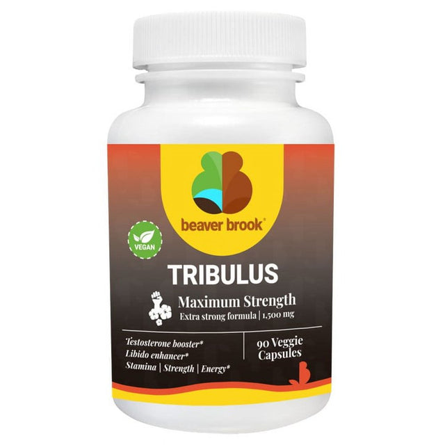 Beaver Brook High Potency Testosterone Tribulus Terrestris and Tongka Ali Extract, Non-Gmo, Gluten Free - 90 Capsules