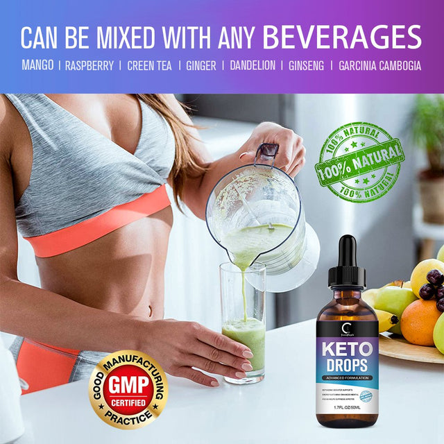 GPGP Keto Drops - Diet Weight Loss Supplement - Premium Fat Burner to Boost Metabolism, Suppress Appetite - 100 Ml