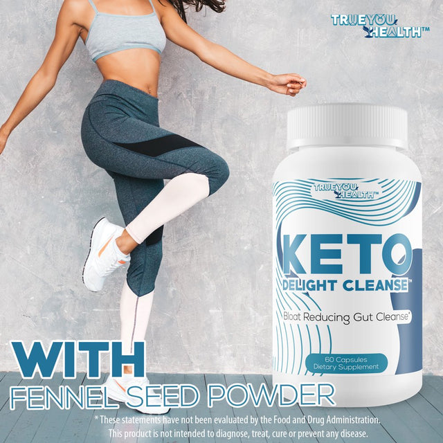 Keto Delight Cleanse - Premium Keto Cleanse - Promote Reduced Gut Bloat for a Healthy Appearance - Support Gut Health, Digestion, & Regularity with Probiotics - Help Keto Cleanse Detox Waste & Toxins