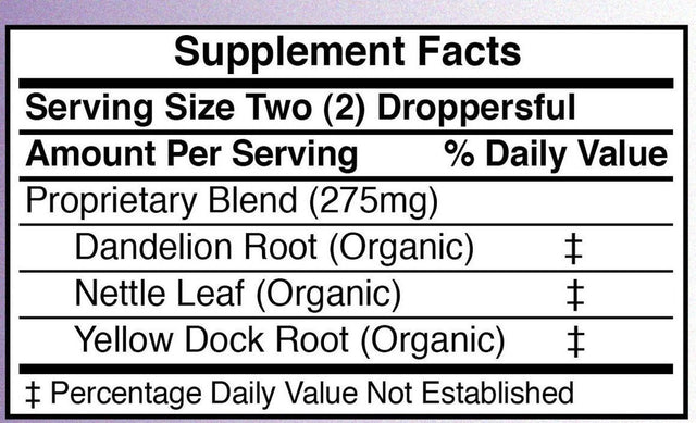 Herbal Organic Liquid Iron Supplement - 2 Ounces - Non-Constipating, No Pill Solution for Iron Deficiency / Anemia in Men, Women and Kids