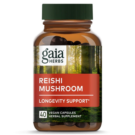 Gaia Herbs Reishi Mushroom -- 40 Vegan Capsules