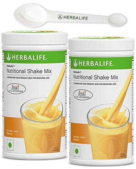 Herbalife Formula1 Shake (Orange Cream, 500 G) Pack of 2