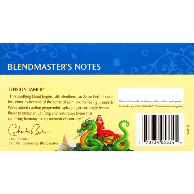 Celestial Seasonings Tension Tamer Caffeine-Free Herbal Tea Bags, 20 Count